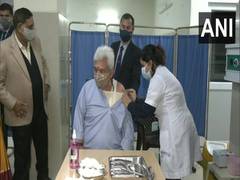 
      
      COVID-19 vaccination: J-K LG Manoj Sinha receives precaution dose
      
      