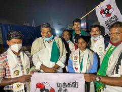 
      
      Kamal Haasan's MNM joins farmer protest at Singhu border
      
      