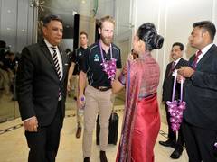 
      
      New Zealand cricketers arrive in Sri Lanka for Test series
      
      