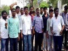 
      
      NSUI protest seeking permission for Rahul Gandhi's visit
      
      
