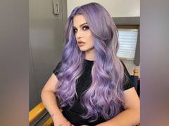 
      
      Kelly Osbourne debuts new purple hair after relapse
      
      