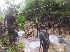 
      
      Army column arrives in Wayanad for rescue operations
      
      