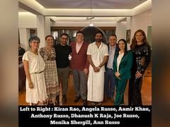 
      
      Aamir Khan hosts Russo Brothers, treats them to Gujarati dinner
      
      