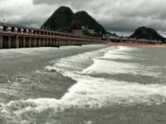 
      
      Neary 1 lakh cusecs of floodwaters reach Prakasam barrage...
      
      