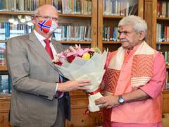 
      
      Norwegian Ambassador to India calls on J-K Lt Governor
      
      