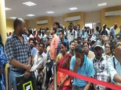 
      
      WB: People throng KMC offices for important documents amidst...
      
      