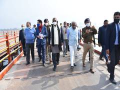 
      
      Uttarakhand CM inspects construction sites during Kumbh Mela 
      
      