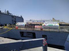 
      
      INS Kolkata departs from Kuwait with medical supplies 
      
      