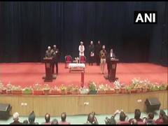 
      
      Radha Krishna Mathur takes oath as first LG of Union...
      
      