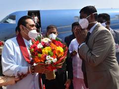 
      
      Sri Lankan PM Rajapaksa arrives in Andhra Pradesh for...
      
      