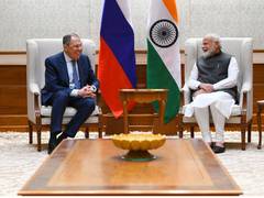 
      
      Russian FM Sergey Lavrov meets PM Modi
      
      