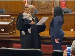 
      
      Mom takes oath to become lawyer while judge holds her baby,...
      
      