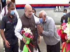 
      
      Amit Shah reaches Ahmedabad ahead of Bhupendra Patel swearing-in
      
      