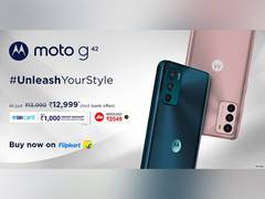 
      
      moto g42 goes on sale today at a price of Rs 12,999 on Flipkart
      
      