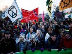 
      
      London climate change protests: Major roads blocked
      
      