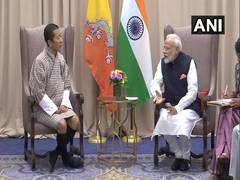 
      
      New York: Modi holds bilateral with Bhutanese counterpart
      
      
