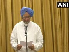 
      
      Former PM Manmohan Singh takes oath as Rajya Sabha member...
      
      