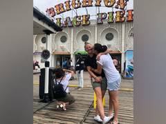 
      
      Megan Schutt spends quality time with wife after winning...
      
      