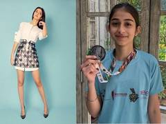 
      
      Ananya congratulates sister Rysa on her achievement
      
      