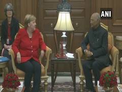 
      
      Germal Chancellor Merkel meets President Kovind
      
      