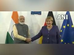
      
      PM Modi meets German Chancellor Angela Merkel on sidelines of...
      
      