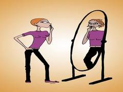 
      
      Individuals find their bodies more attractive when they see...
      
      