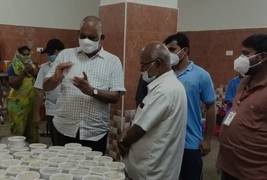 
      
      Chandragiri MLA inspects COVID-19 care centre 
      
      