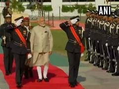 
      
      Modi in Maldives: PM accorded ceremonial welcome at Republic...
      
      