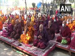 
      
      Buddhist monks offer prayers in Bihar temple for an end to...
      
      
