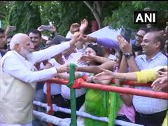 
      
      Democracy a part of India's ethos: Modi interacts with...
      
      