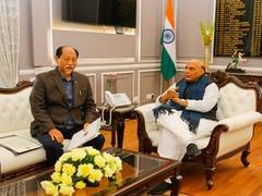 
      
      Nagaland CM calls on Rajnath Singh
      
      