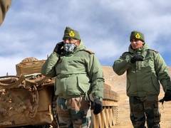 
      
      Army chief General Naravane visits forward areas, reviews...
      
      