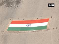 
      
      Ladakh LG inaugurates 'World's largest khadi national flag' in Leh
      
      