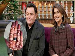 
      
      Neetu Kapoor flaunts mehendi with Rishi Kapoor's name
      
      