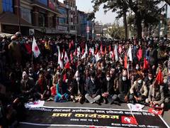 
      
      Nepal: 3 former PMs participate in sit-in-protest against...
      
      