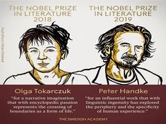 
      
      Nobel Prize in Literature awarded to Olga Tokarczuk, Peter...
      
      