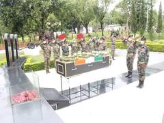
      
      Wreath laying ceremony of Army personnel killed in ceasefire...
      
      