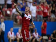 
      
      Zdenek Ondrasek elated after scoring winning goal against England
      
      