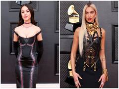 
    Grammys 2022: Stars arrive in style for music's biggest night
    