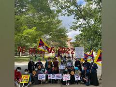 
    Protest march held in Sydney against Beijing Winter Olympics
    