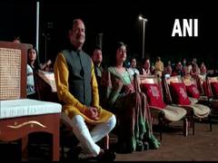 
      
      Lok Sabha speaker Om Birla attends MahaShivratri celebration...
      
      