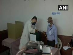 
      
      Owaisi casts his vote for GHMC elections
      
      