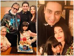 
      
      Aishwarya shares family moments from Abhishek's birthday party
      
      