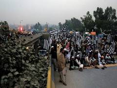 
      
      Azadi March: JUI-F protesters block highways across Pak for...
      
      