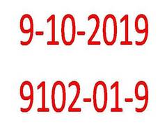 
      
      Right to left and left to right - October 9, this year is a...
      
      
