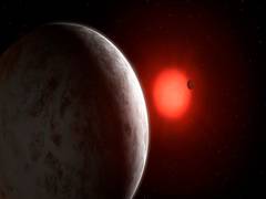 
      
      Super-earths discovered orbiting nearby red dwarf
      
      