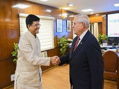 
      
      Piyush Goyal meets US Senator Bob Menendez
      
      