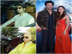 
      
      Ayan Mukerji, Karan Johar arrive at Ranbir Kapoor's residence
      
      