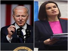 
      
      Biden speaks with Belarusian opposition leader Tsikhanouskaya
      
      