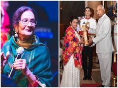 
      
      Late folk singer Gurmeet Bawa's daughter accepts Padma...
      
      